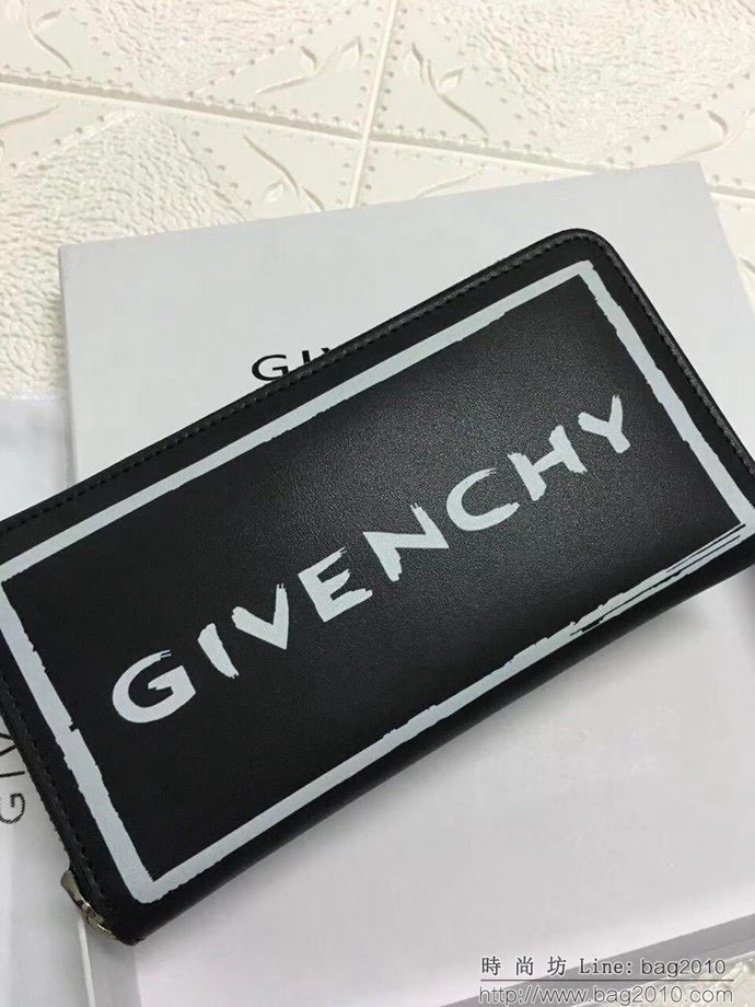 GlVENCHY紀梵希 2018最新 熱賣款式 專櫃品質 頂級進口牛皮 原版五金 拉鏈錢包 091888  tsg1008
